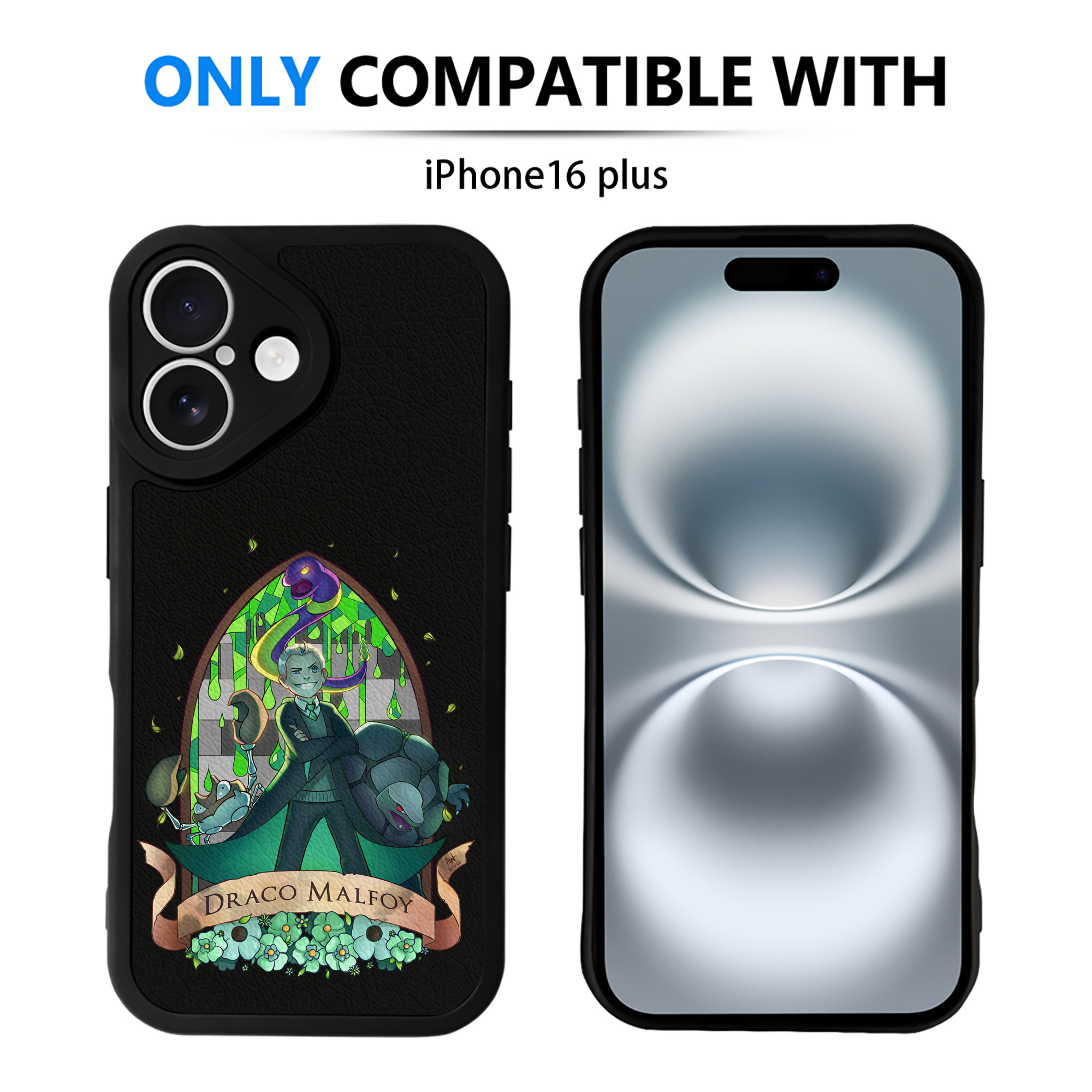 （画像用） Harry Potter ハリー・ポッターシリーズ 【iPhone 16シリーズ対応】シリコンスマホケース（レザー調） 材質：シリコン